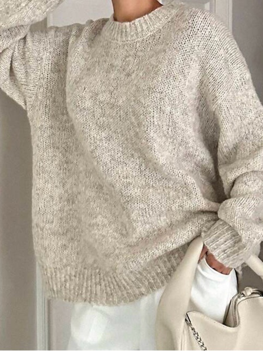 Amazon Women's Crewneck Sweater - Cream